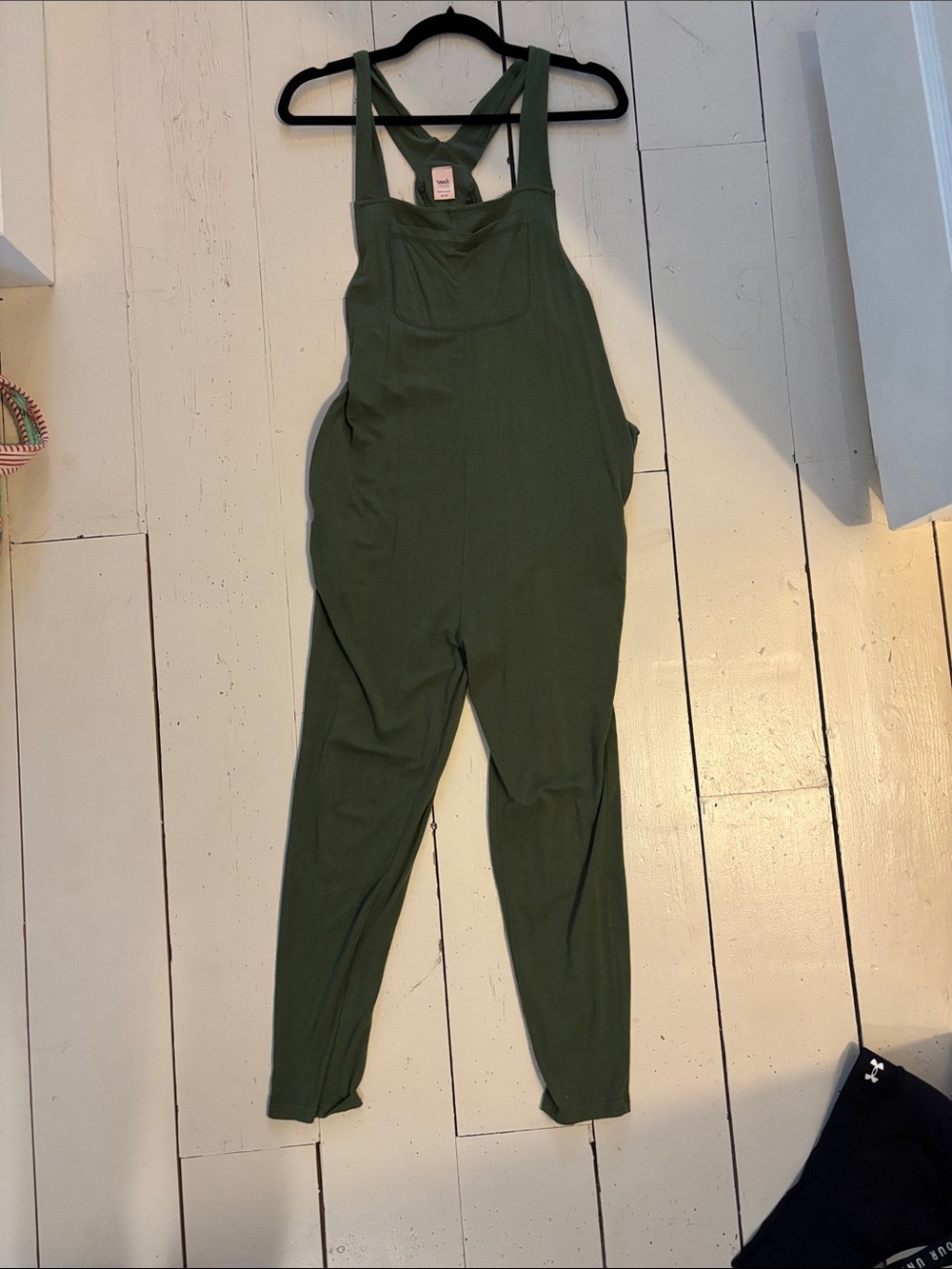Smash and Tess Olive Green Women's Stretch Overalls Jumpsuit